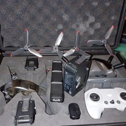 DJI Pfv Drone W Google's & Two Controllers 