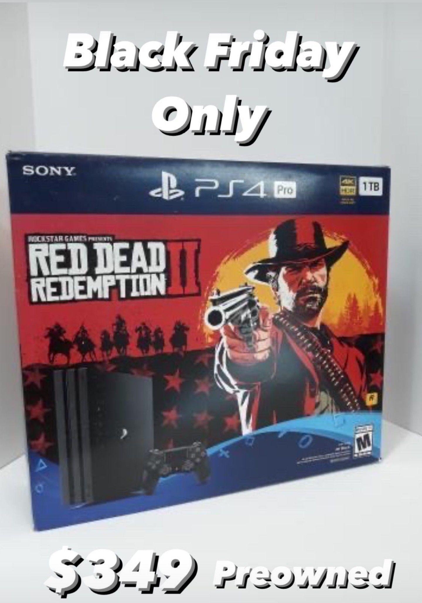 Preowned Red Dead Redemption II PS4 Pro Bundle