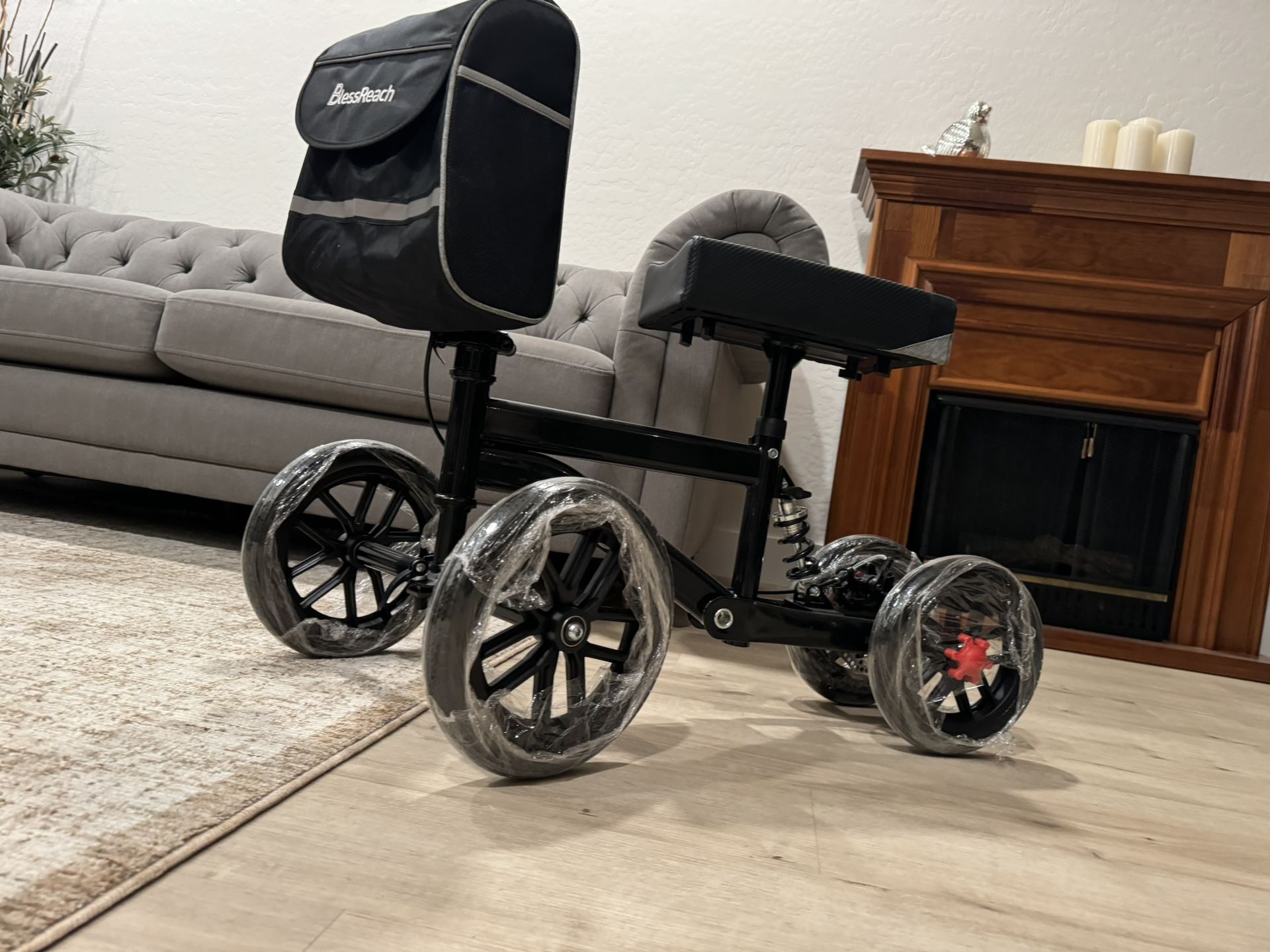 Knee Scooter ALL TERRAIN BRAND NEW JUST ASSEMBLED WITH DISC BRAKE 