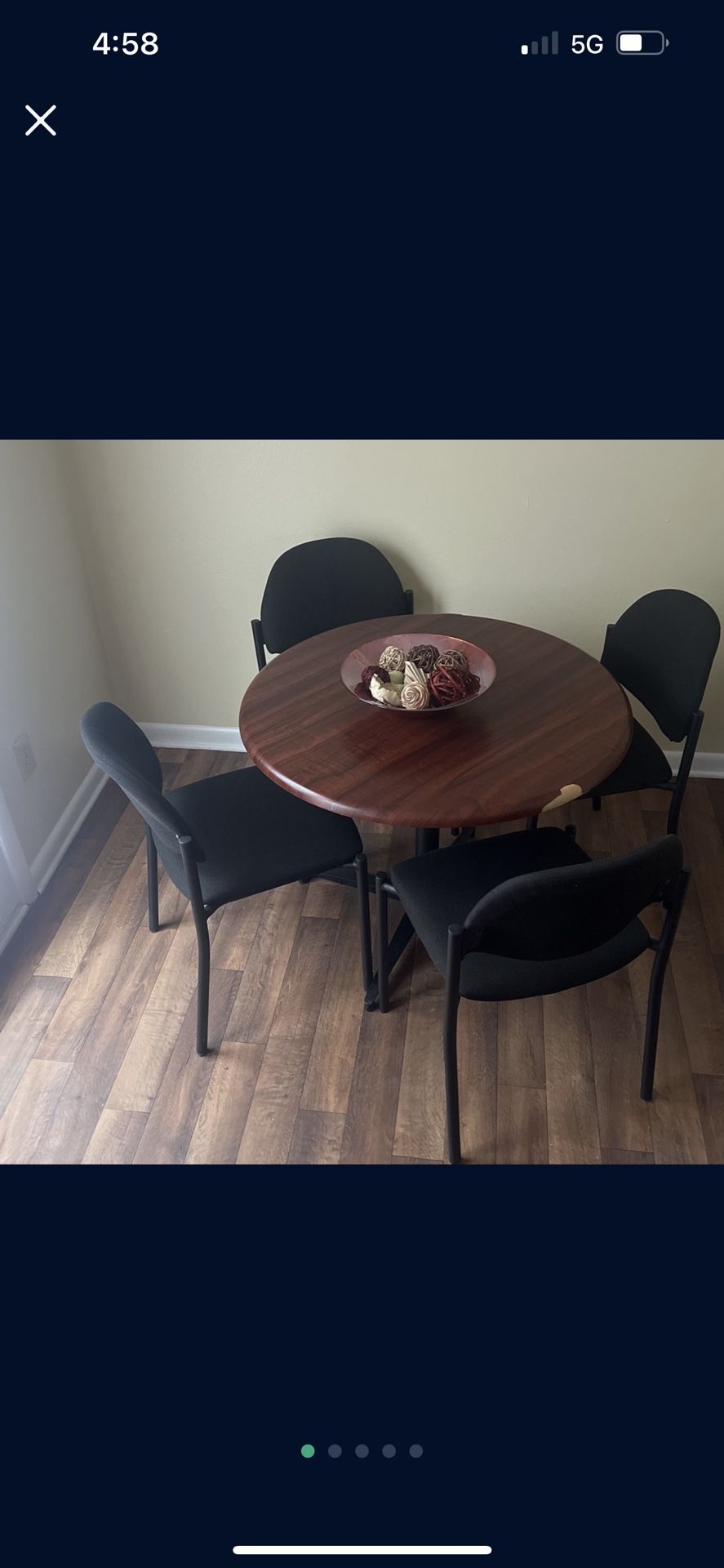 Dining Room table with 4 chairs