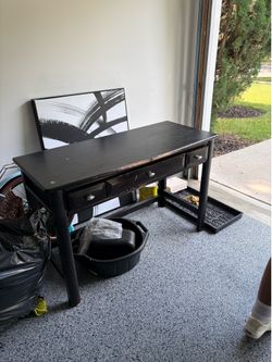 Black table