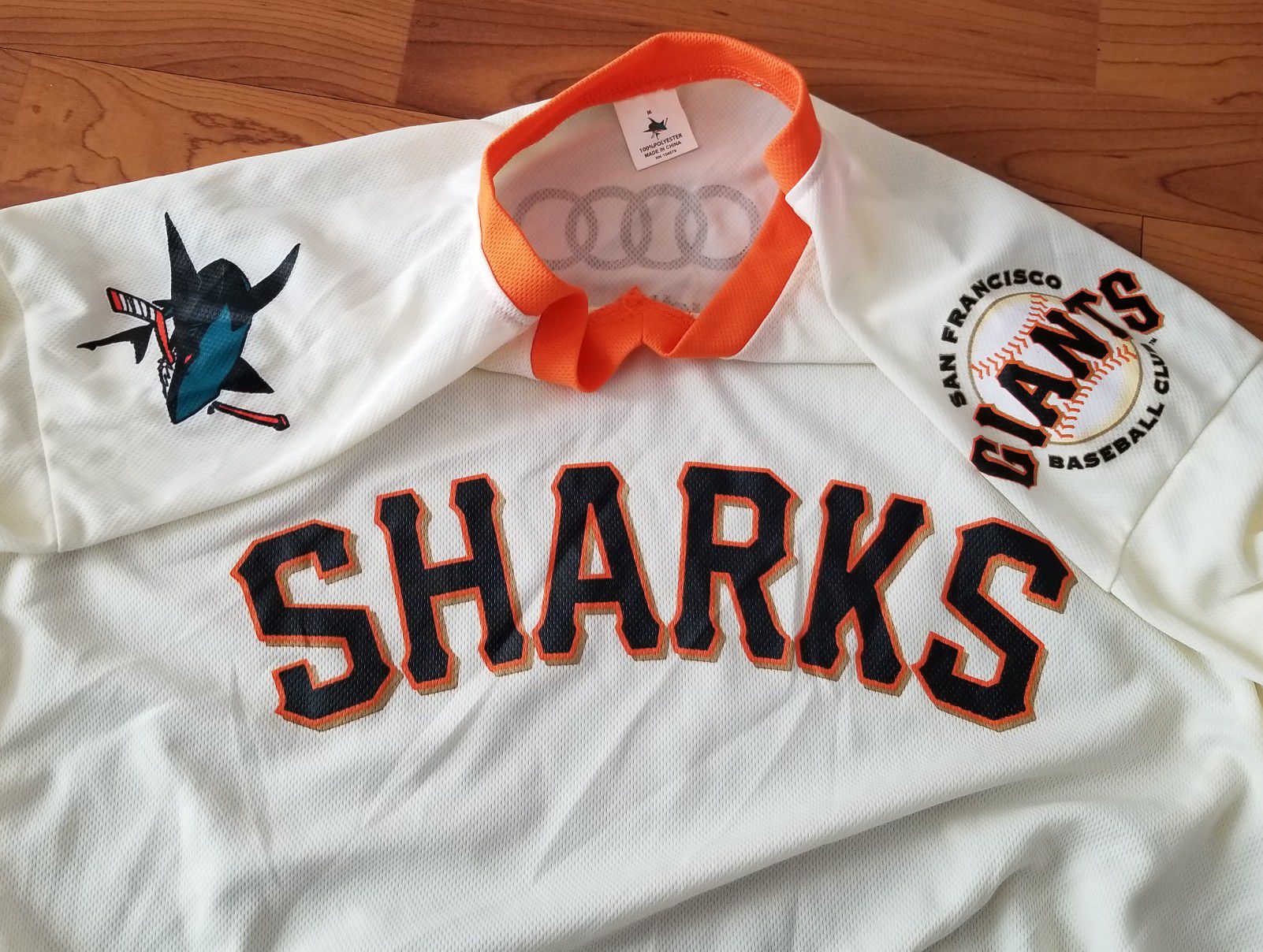 Dropshipping Wholesale Custom San Jose Sharks Warriors Mashup