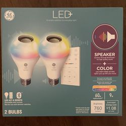 GE Led Color And Speaker Bulbs