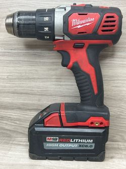Milwaukee 2606-20 M18 1/2" Drill Driver with High Output XC6.0 Battery (PO1027355)