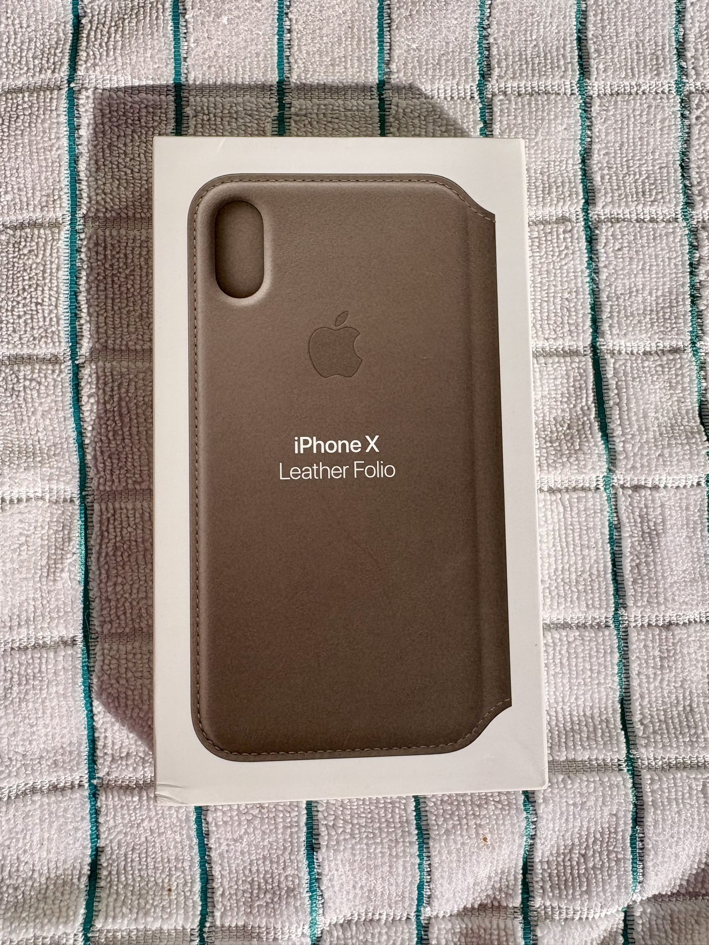 Leather iPhone X Case - Never Used New Apple Leather Folio