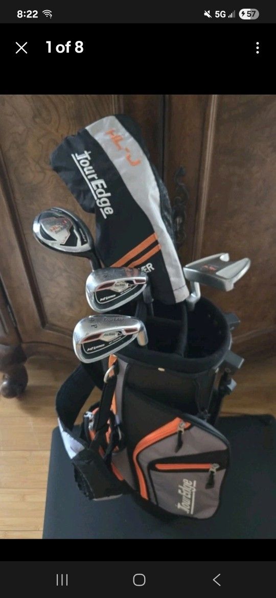 Tour Edge Hot Launch X Kids Golf Club Set 5 Clubs+ Bag+Headcovers+3 New Balls RH