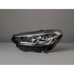 2022 2023 2024 BMW X3 X4 G01 LED Left Headlight Used OEM SHELL Chrome