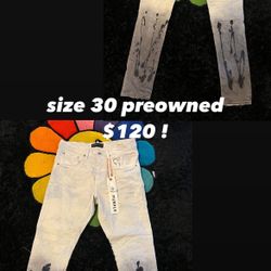 white purple brand jeans 