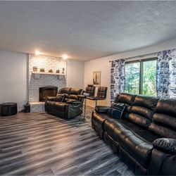 Two Piece Reclining Sofa And Love Seat Set