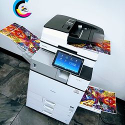 Laser Printer RICOH MP C3004ex || PRINTS Automatically Double-Sided || Touch Screen || Speed Up To 30ppm || With INTERNAL STAPLING FINISHER ||