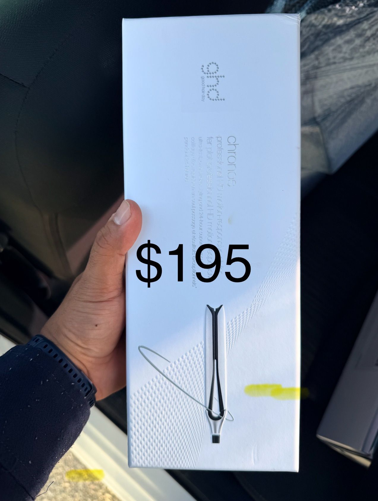 GHD CHRONOS FLAT IRON (1 INCH PLATE) WHITE