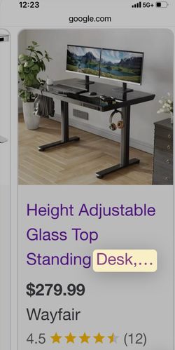 Adjustable standing motorized desk