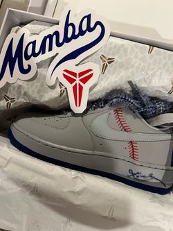 Kobe Nike Air Force 1 Low Protro - Dodgers - Size 8M