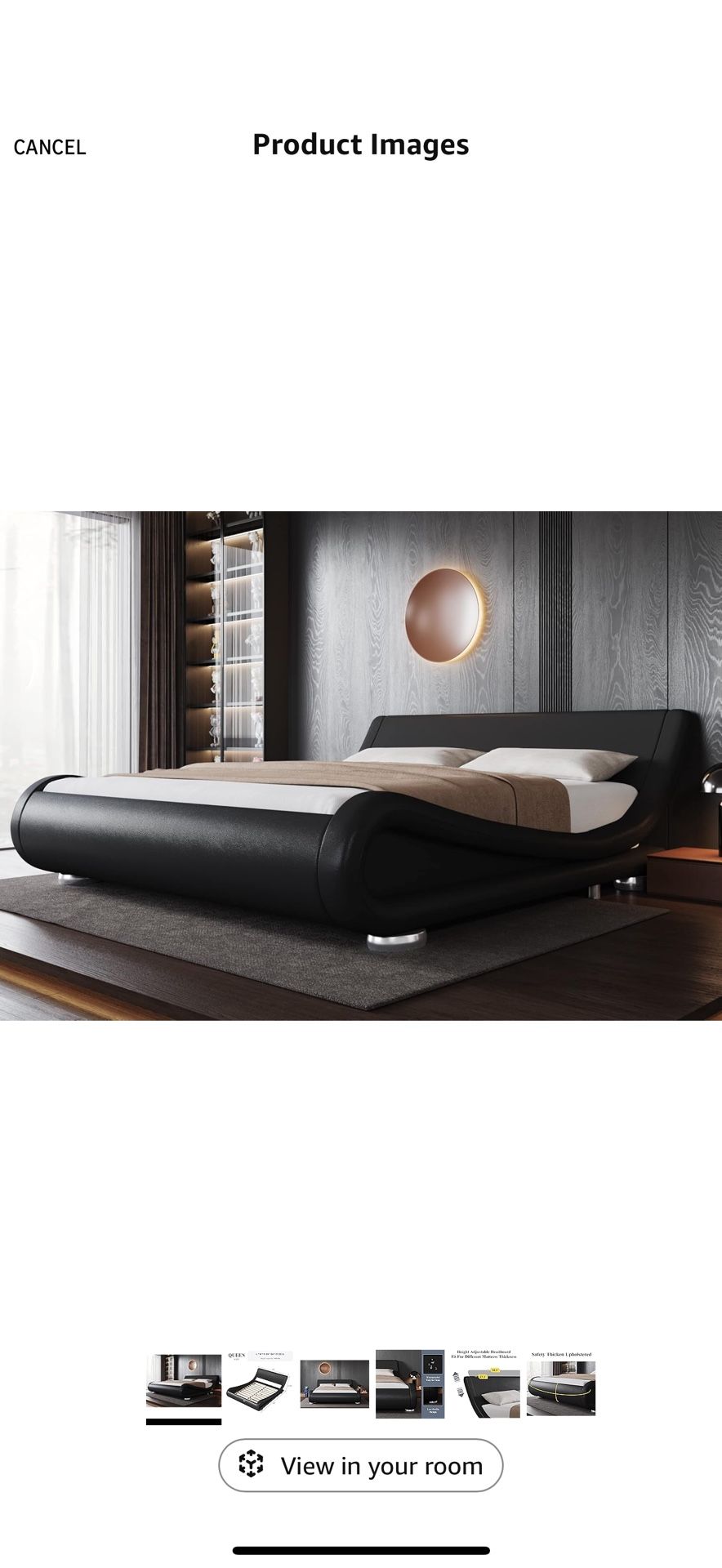 3 Queen Size Sleigh Bed Frame (no Mattress)