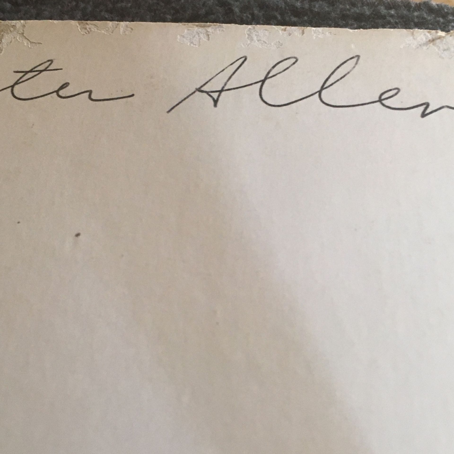 Peter Allen Signed Record