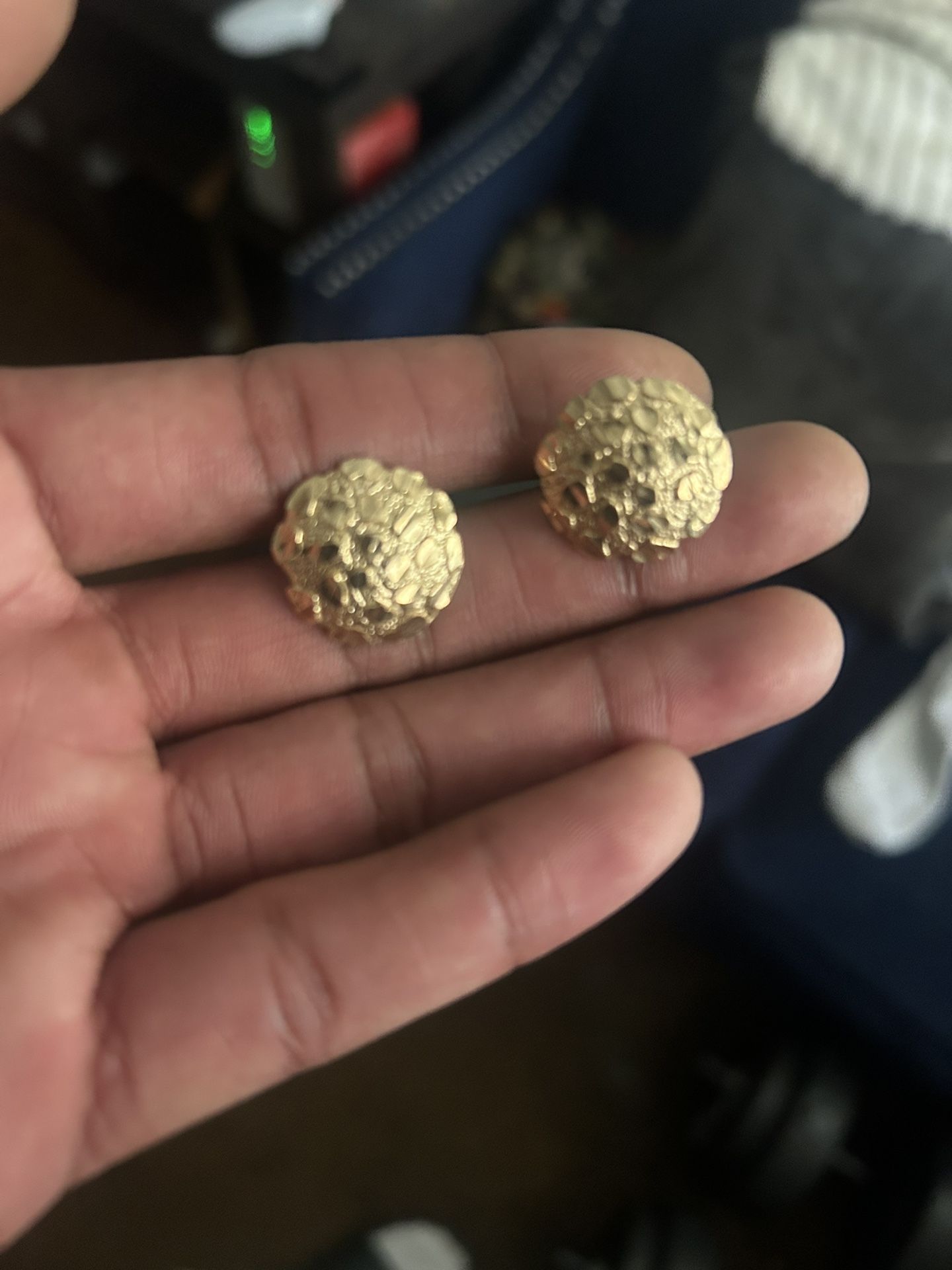 Large Nugget Earrings