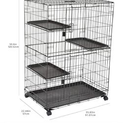 Dog Cat Bird Rolling Cage. New Collapsable 