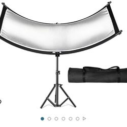 Clamshell Light Reflector Diffuser, 71"x24" /180x60cm Arclight Curved Lighting Reflector