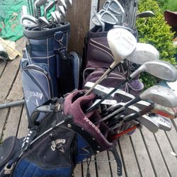 Three sets golf clubs,_$150