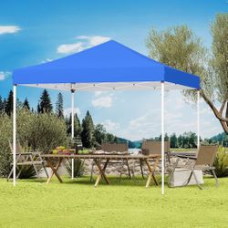 Shades 10x10 Pop Up Canopy, Heavy Duty Beach Tent with Carrying Bag for Easy Moving, Sun Shelter for Parties, Events, Camping, Outdoor Gazebo with   C