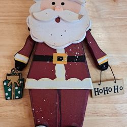 Wooden Stand-Up Santa - Home Decor