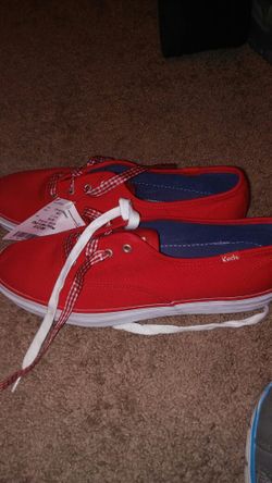 New red girls keds