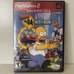 Simpsons Hit and Run - PS2 Game In box