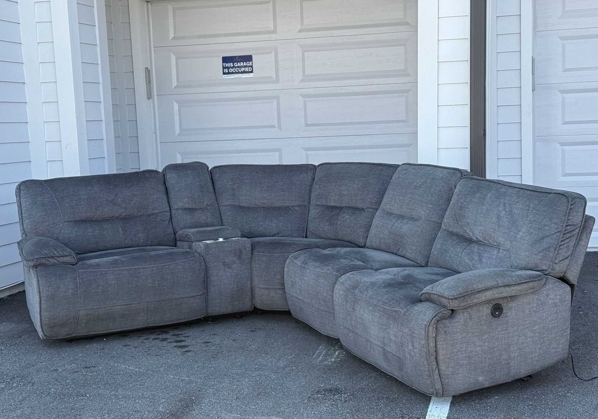 🛋️ Sofa/Couch Sectional - Recliners - Gray - Havertys - Delivery Available 🚛