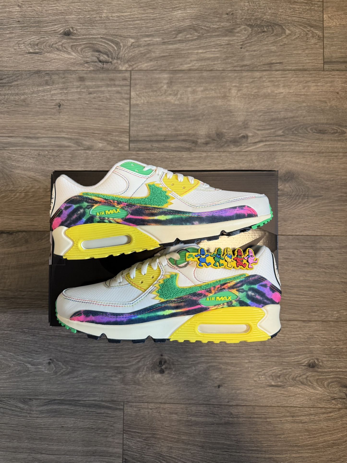 Nike Air Max 90 Grateful Dead x Oregon Ducks Size(s) 6M, 9M, 9.5M, 10M, 10.5M