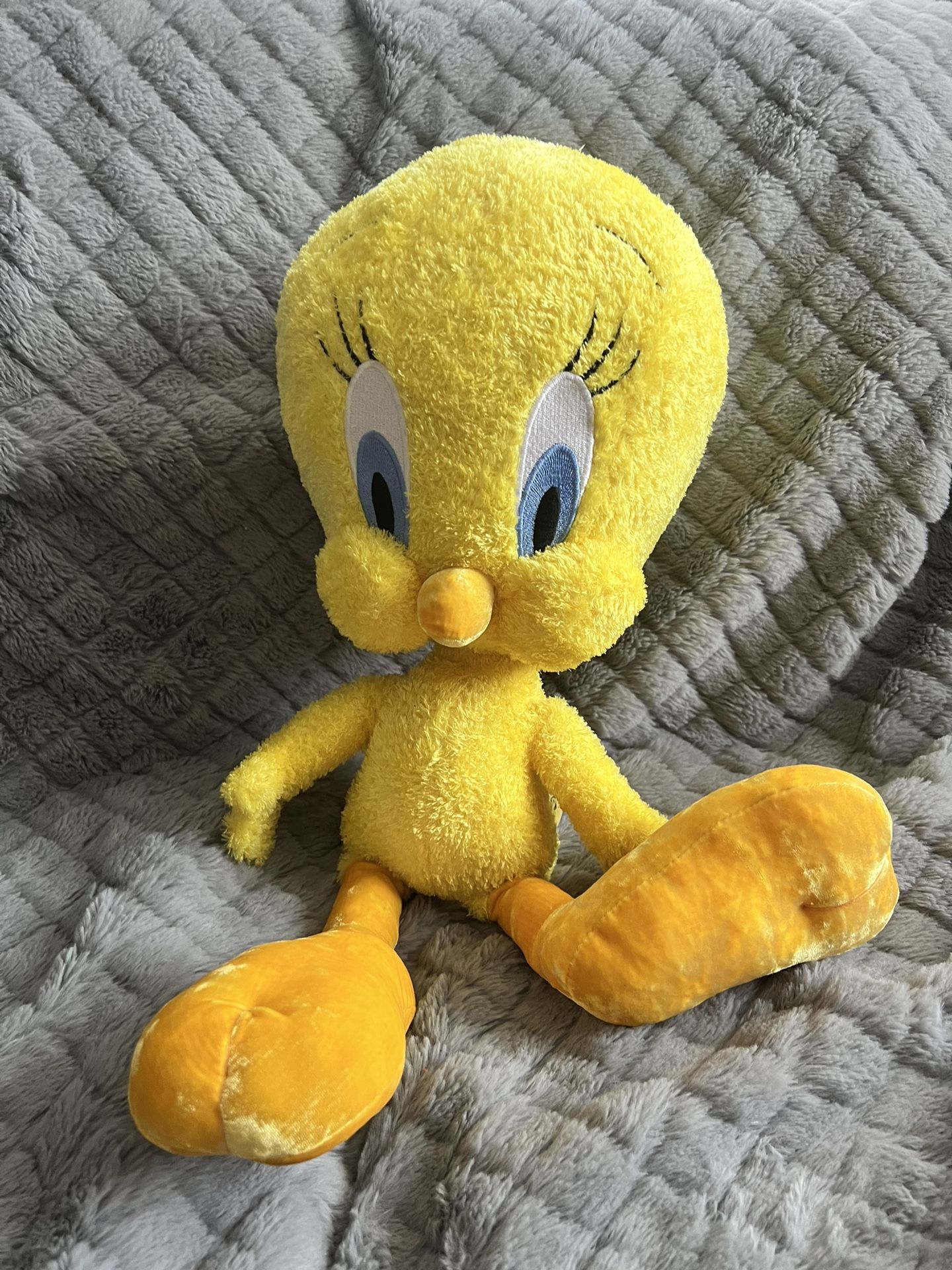 Six Flags Yellow Tweety Bird Plush Stuffed Animal 14 Inches