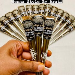 Fresh henna Cones