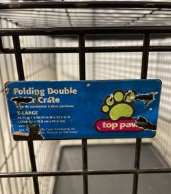TOP PAW DOG CRATE / Dog Cage XXL XL Size 48x30x32