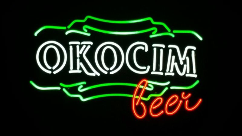 Zywiec and Okocim beer neon