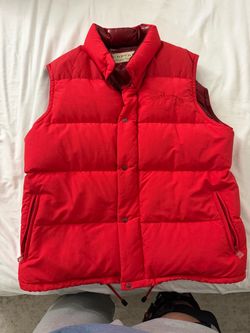 Burberrys Red Puffer Vest