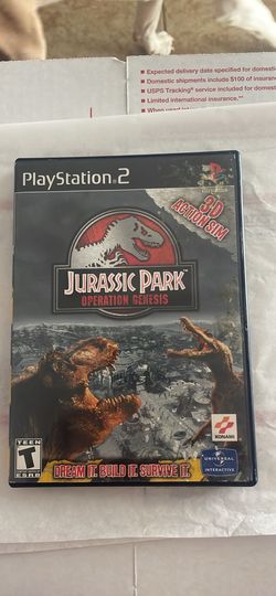 PlayStation 2 Jurassic Park Operation Genesis PS2 Game