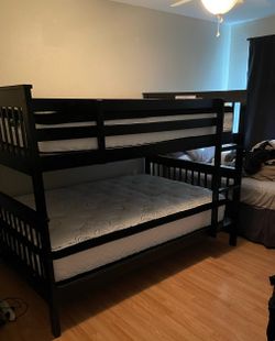 Full over full bunkbeds(solid wood) $575 OBO