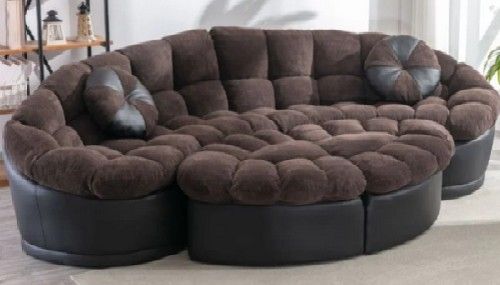 Crescent-Shaped Sectional Sofa
Set Great Condition!