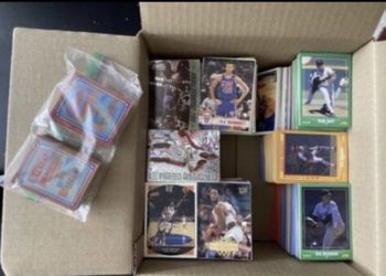 1500+ baseball basketball trading card collection  