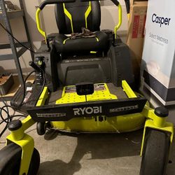 Ryobi Electric Zero Turn Riding Lawn Mower