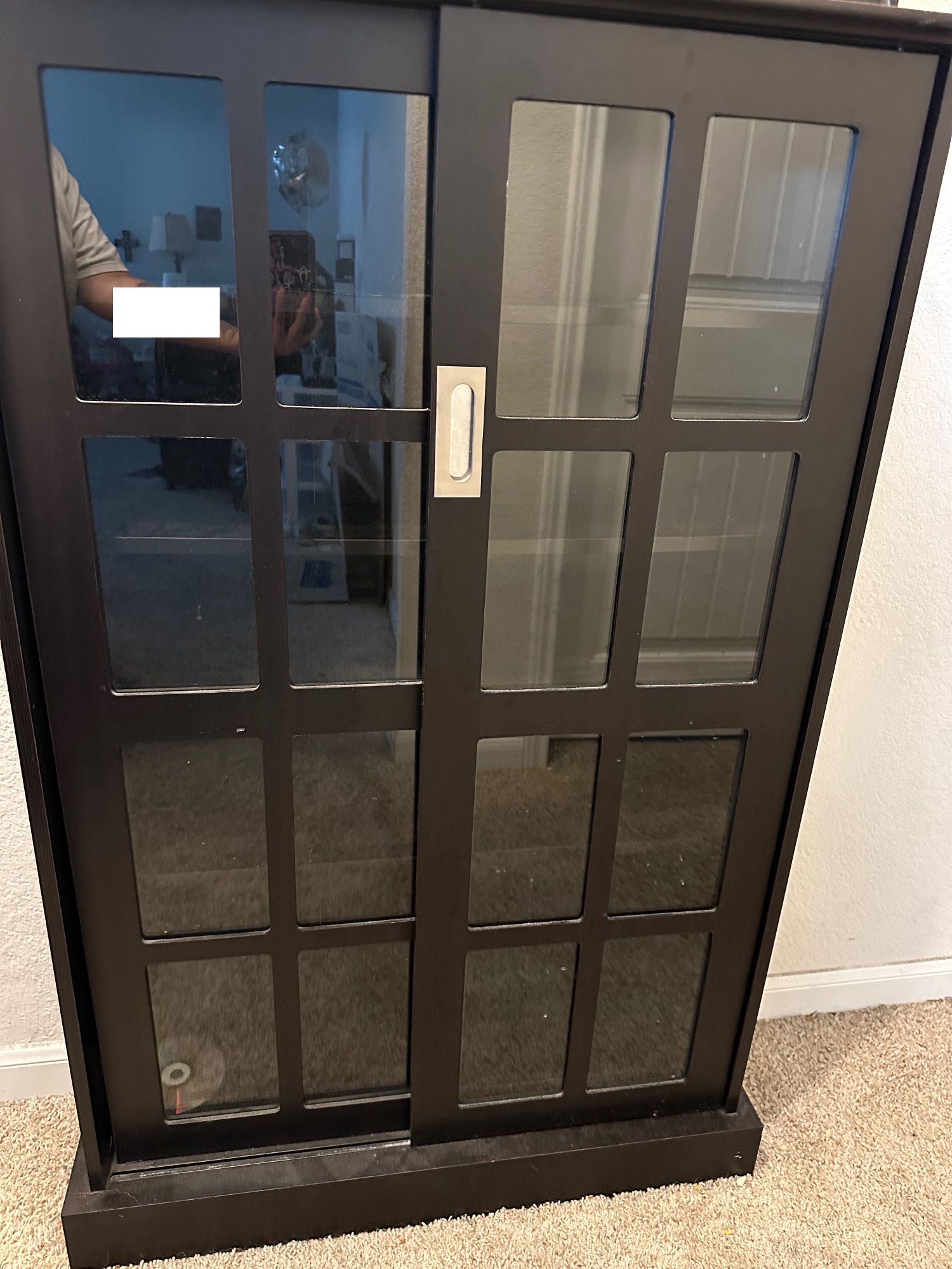 2 Shelves With Sliding Doors