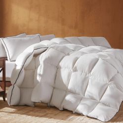 Goose Feather Down Fiber Cotton Comforter Full Size