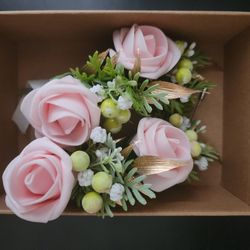 Pink Boutonnieres