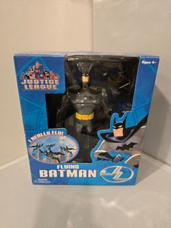 Vintage 2003 DC Justice League "Flying Batman" Action Figure – NIB / Sealed