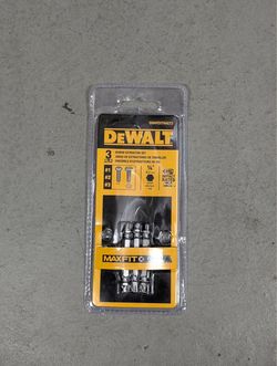 Like New DEWALT MAXFIT ULTRA Carbon Steel Extractor Set (3-Piece).