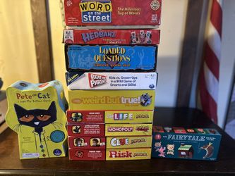 Board Game Lot - Assorted Junior And Family Games