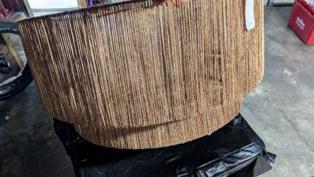 Luminous Natural Rattan Pendant Lampshade for ceiling light