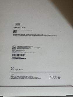 Blue iPad (A16) 256gb