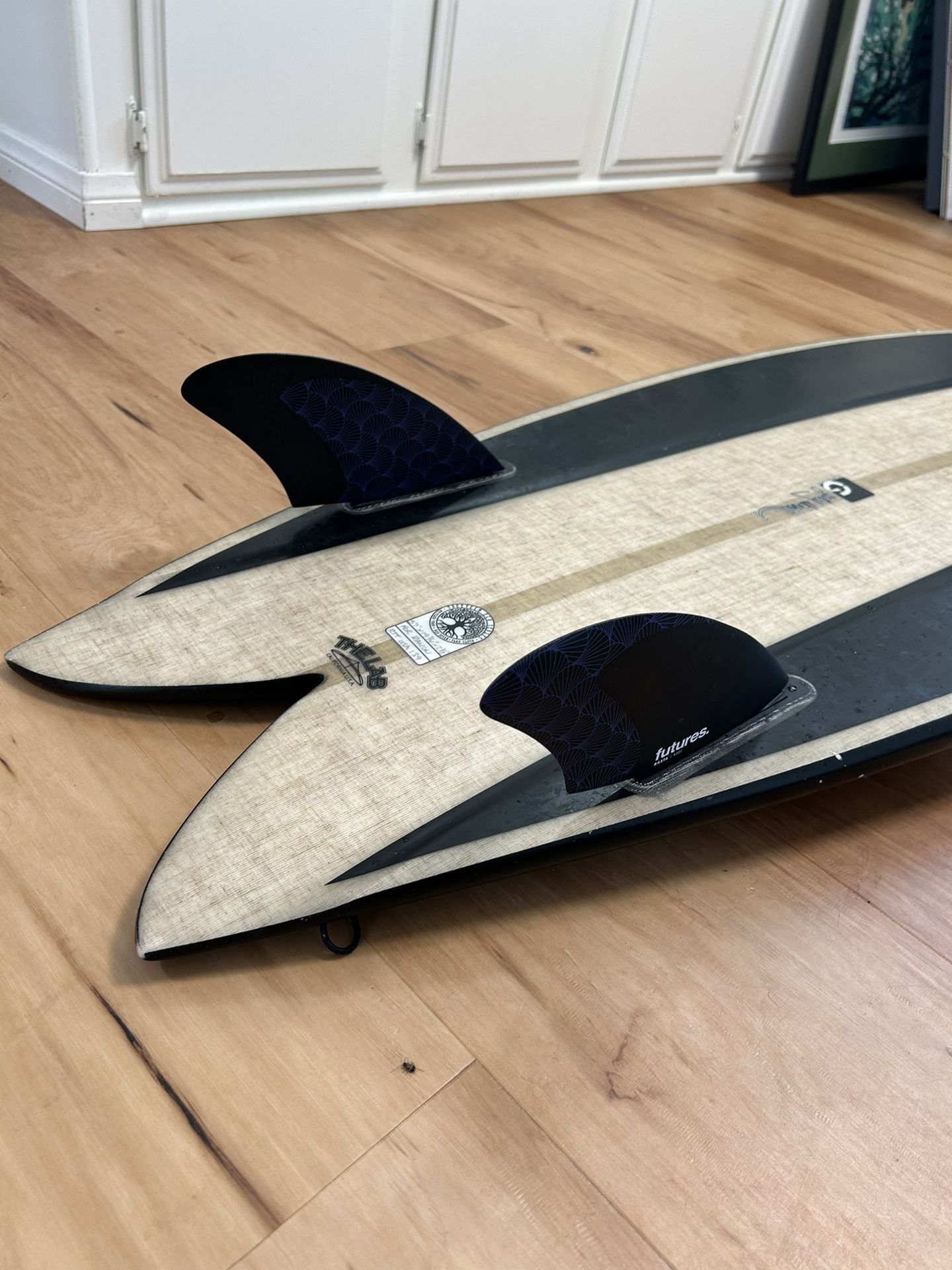 5'7'' Gary McNeill Rasta Torus Twin Fish W Fins for Sale in Marina