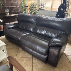 Leather Reclining Couch