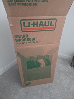2 wardrobe Boxes 1 large 1 medium size